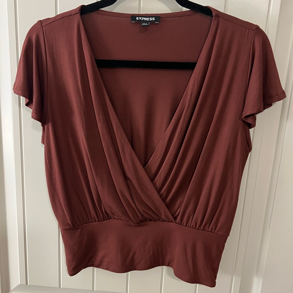 NWOT Express flutter sleeve top